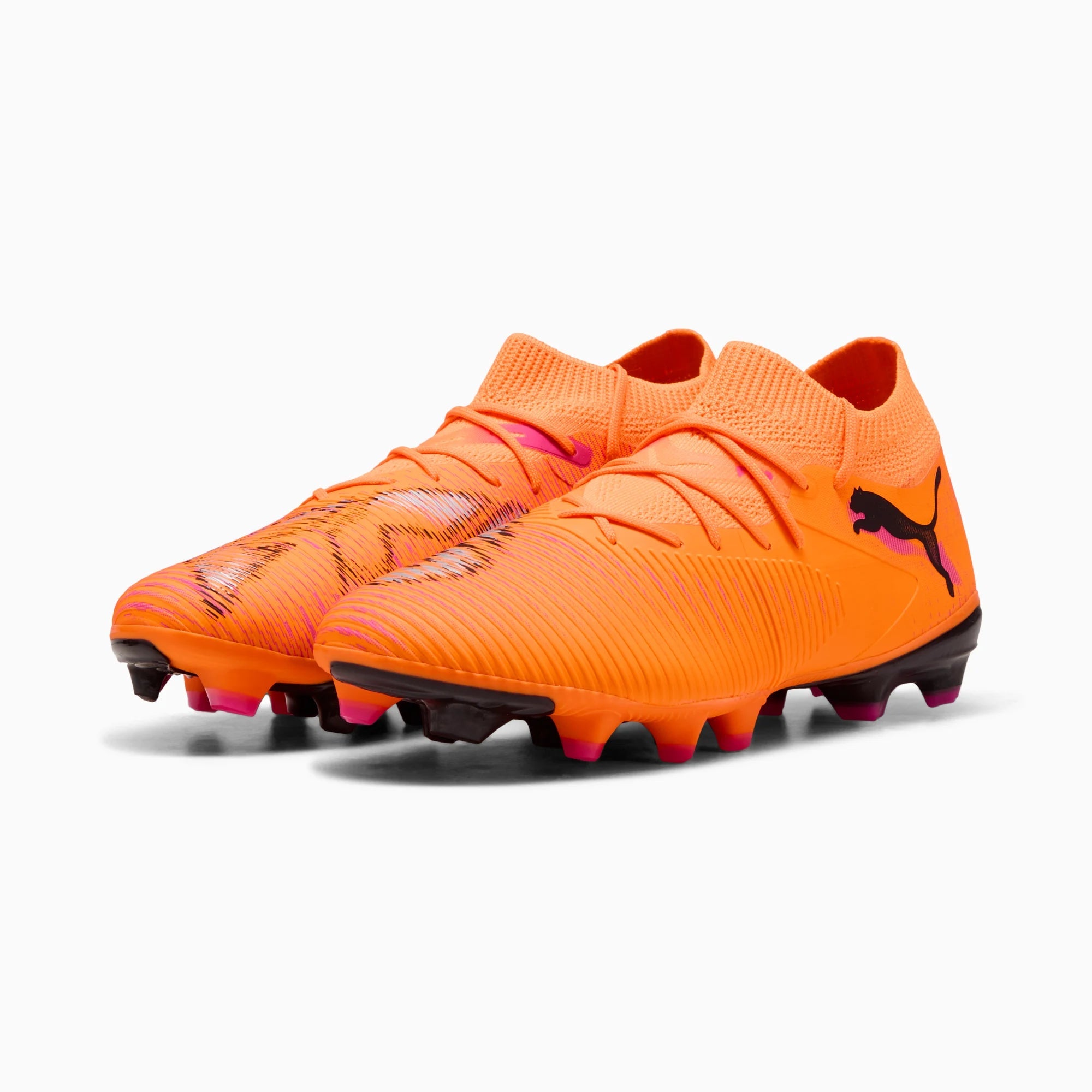 Puma Future 8 Match Firm/Artificial Ground Soccer Cleats - Hot Pursuit Pack (FA25) (Pair - Lateral)