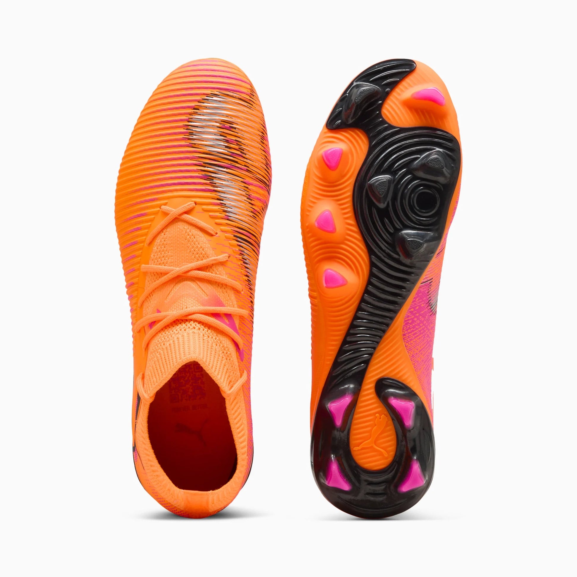 Puma Future 8 Match Firm/Artificial Ground Soccer Cleats - Hot Pursuit Pack (FA25) (Pair - Top and Bottom)