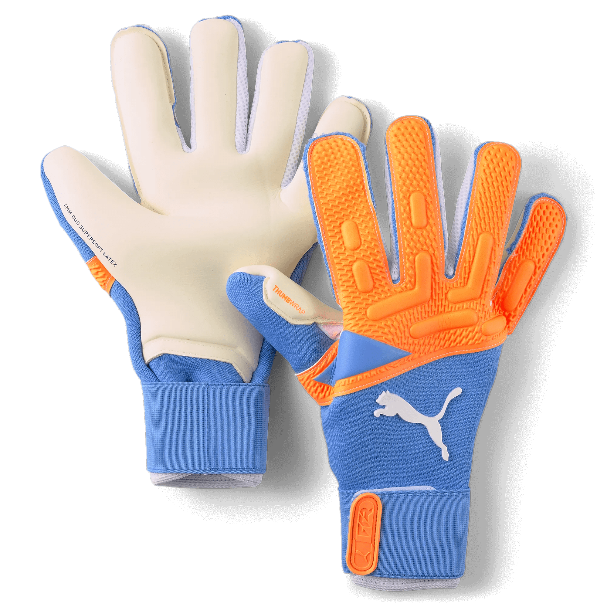Puma Future Pro Grip Hybrid Goalkeeper Gloves - Orange-Blue