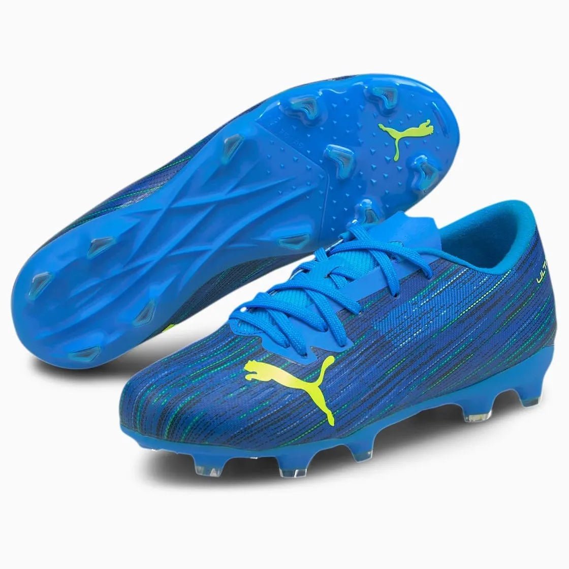 Puma Junior Ultra 2.2 FG-AG - Blue-Yellow Alert