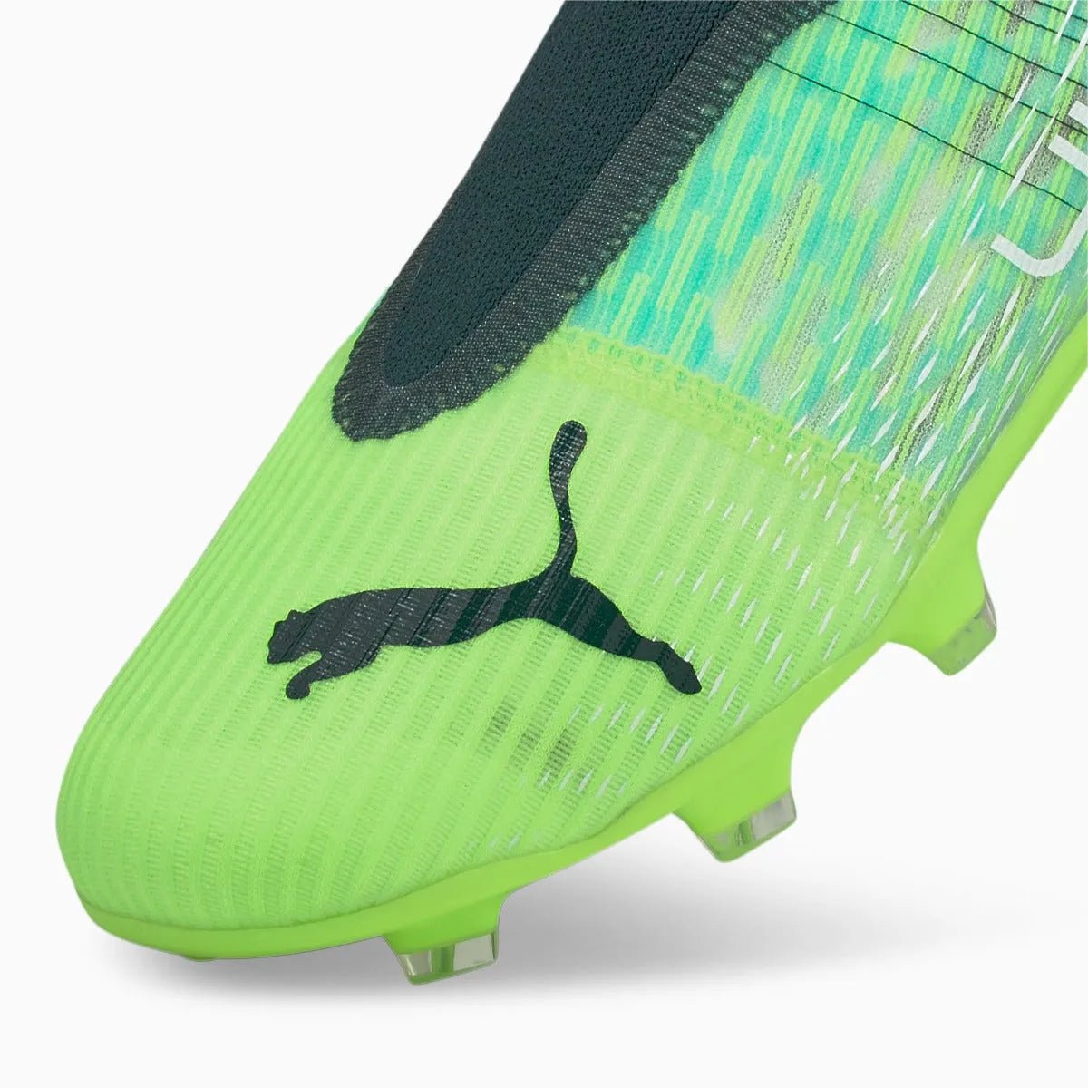 Puma Junior Ultra 3.3 Laceless FG-AG - Green Glare-Aqua