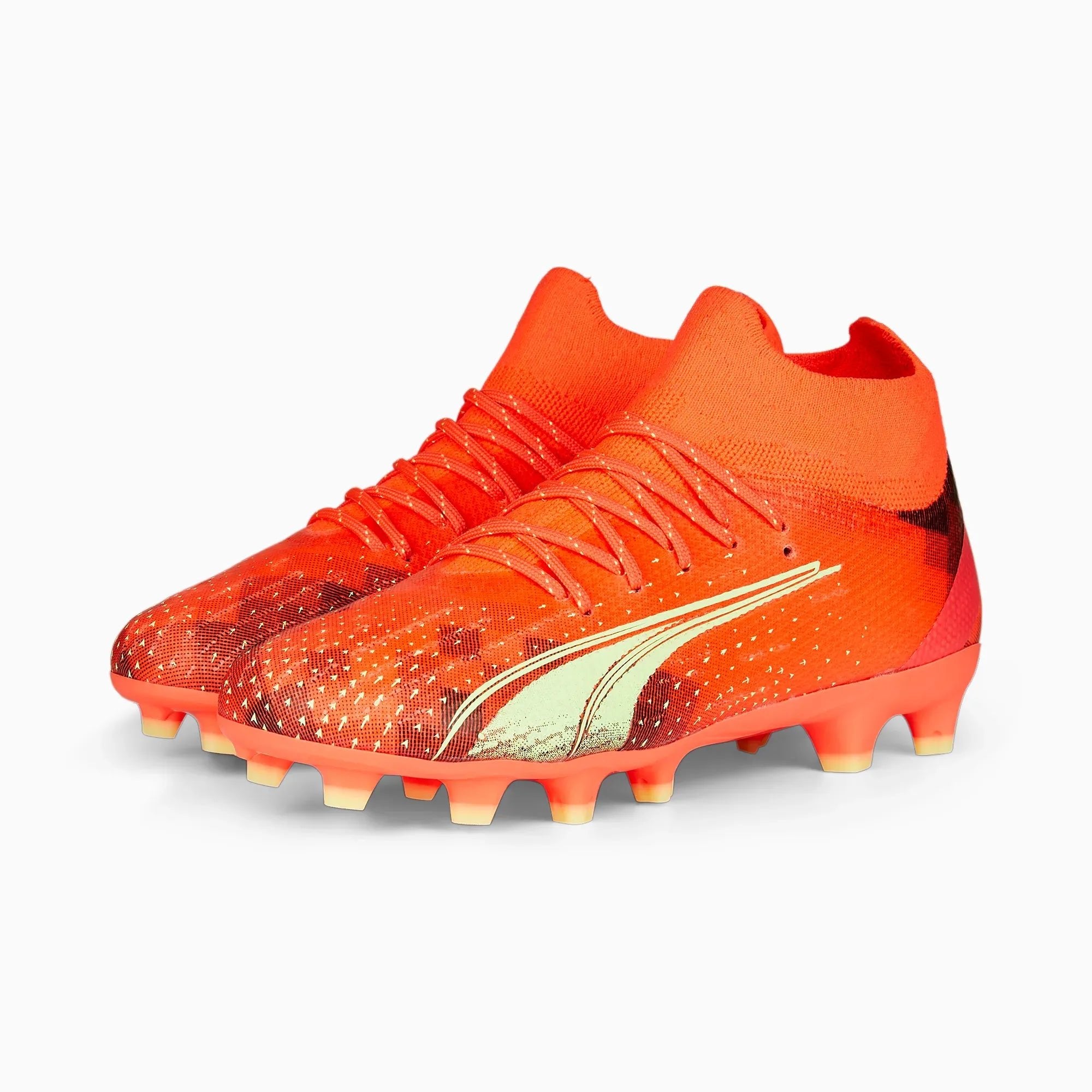 Puma Junior Ultra Pro FG-AG - Coral-Fizzy Light