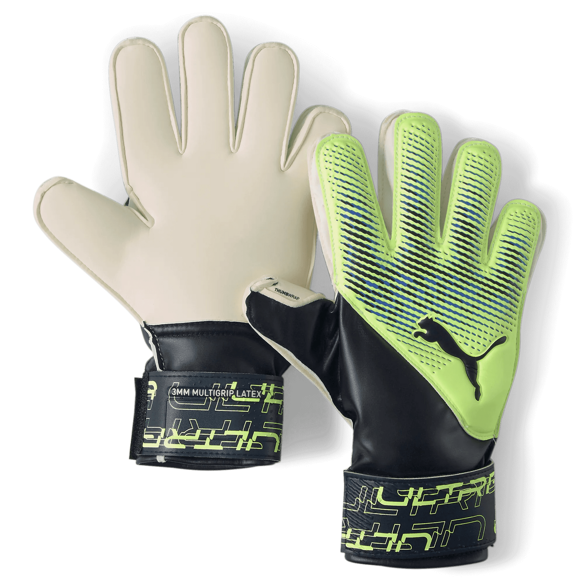 Puma Jr Ultra Protect 3 RC Goalkeeper Gloves - Parisian Night-Fizzy Light
