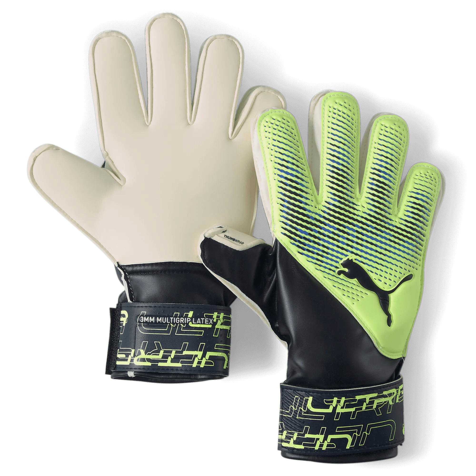 Puma Jr Ultra Protect 3 RC Goalkeeper Gloves - Parisian Night-Fizzy Light