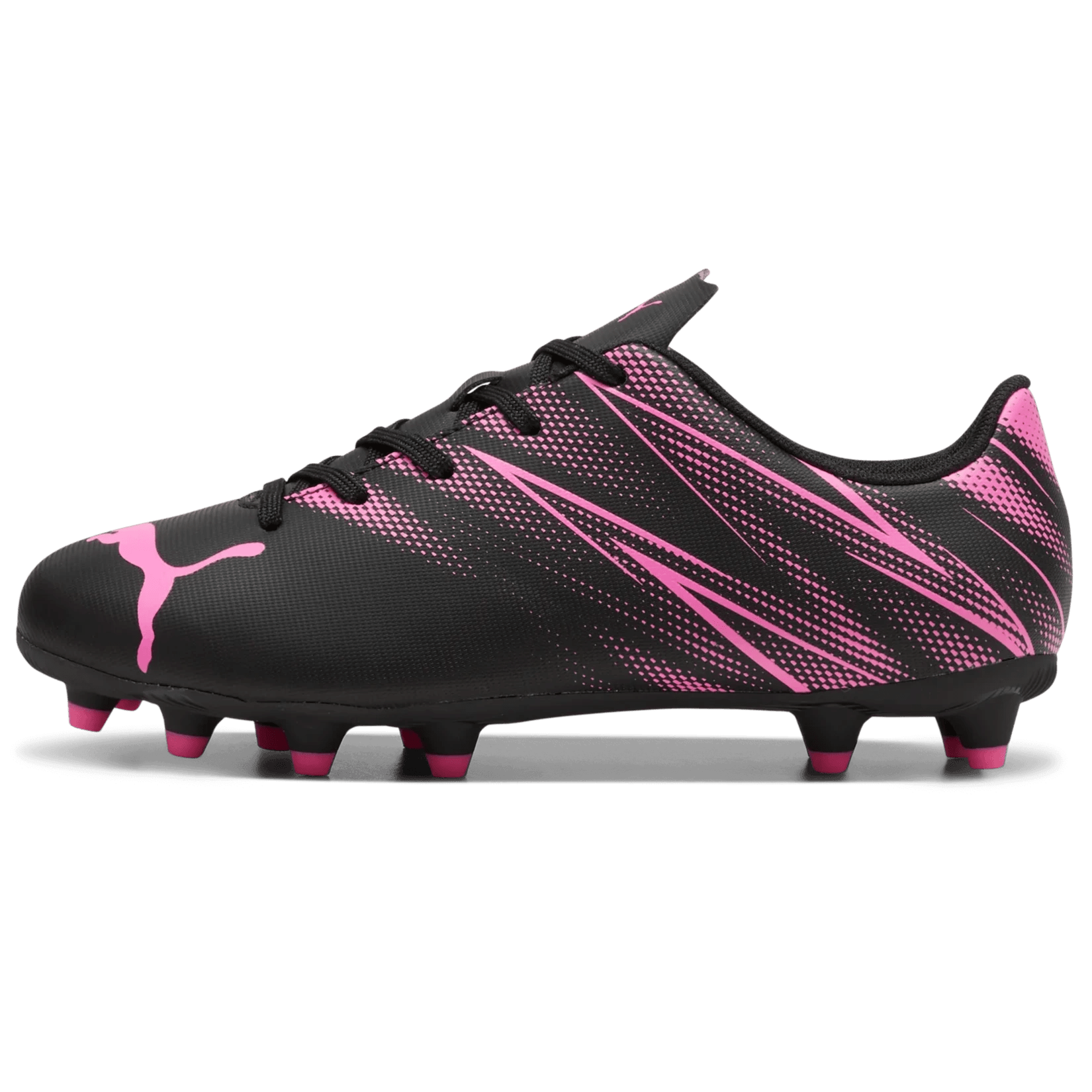 Puma Kids Attacanto FG_AG Puma Black-Poison Pink (Side 1)