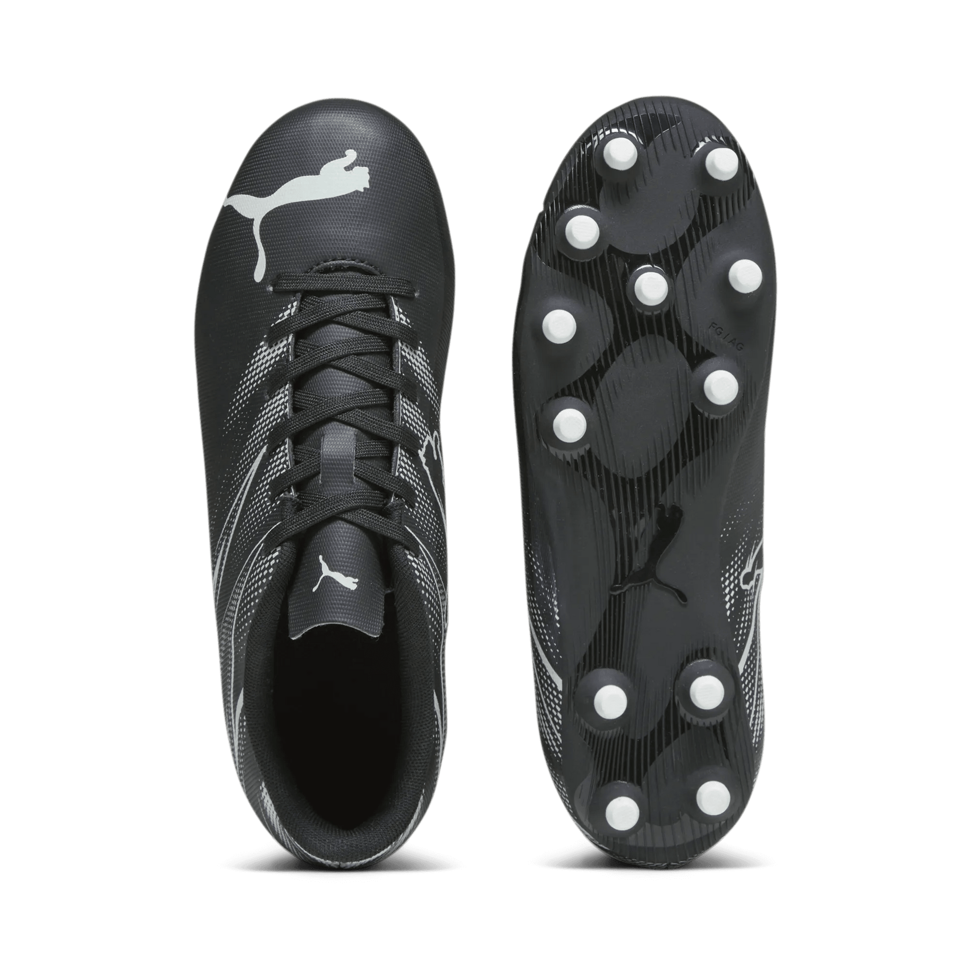 Puma Kids Attacanto FG_AG Puma Black-Silver Mist (Pair - Top and Bottom)