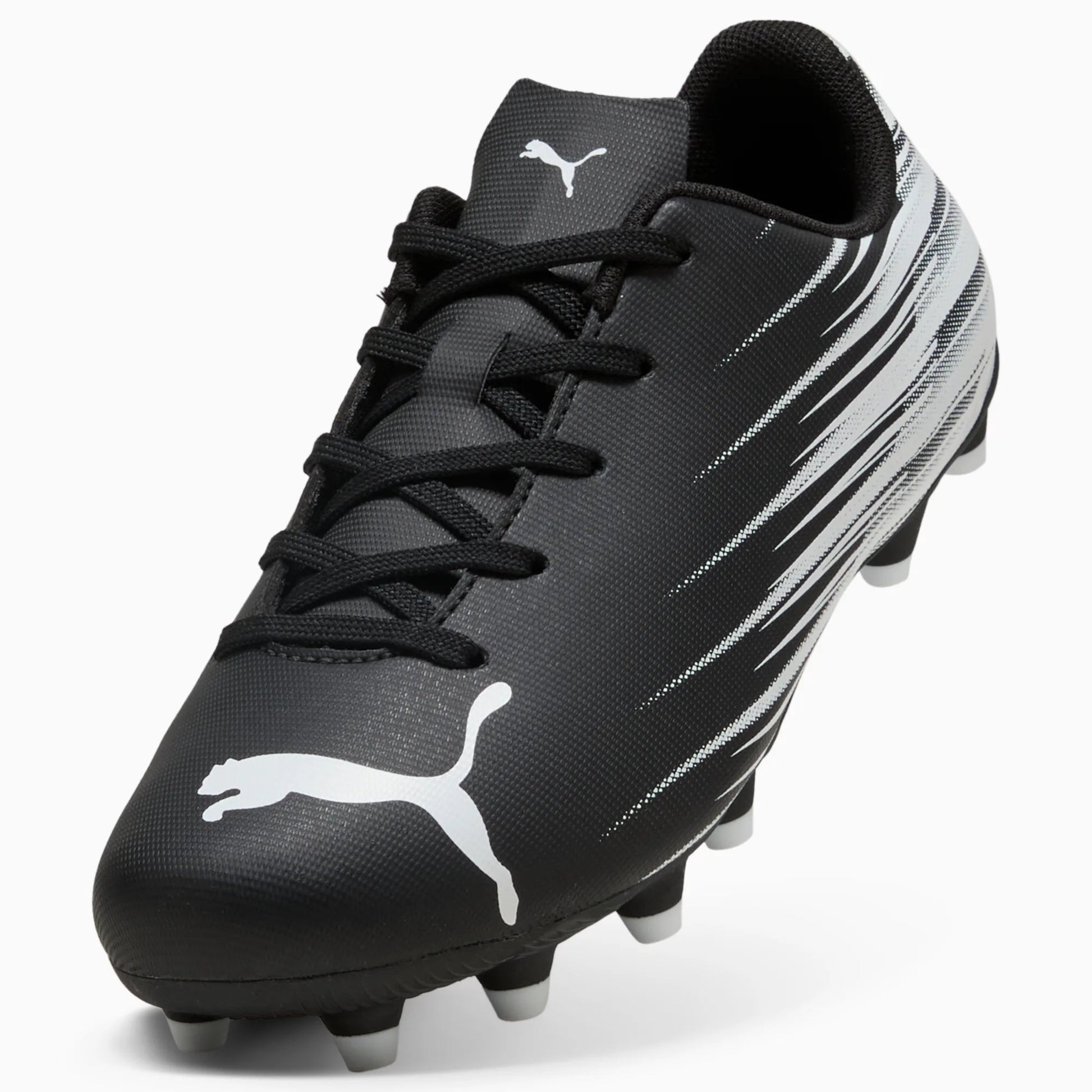 Puma Kid's Attacanto II Firm/Artificial Grounds Soccer Cleats Puma Black-Puma White (Detail 1)
