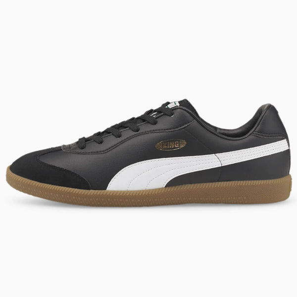 Puma King 21 Indoor Soccer Shoes IC - Black-White – ProSoccer