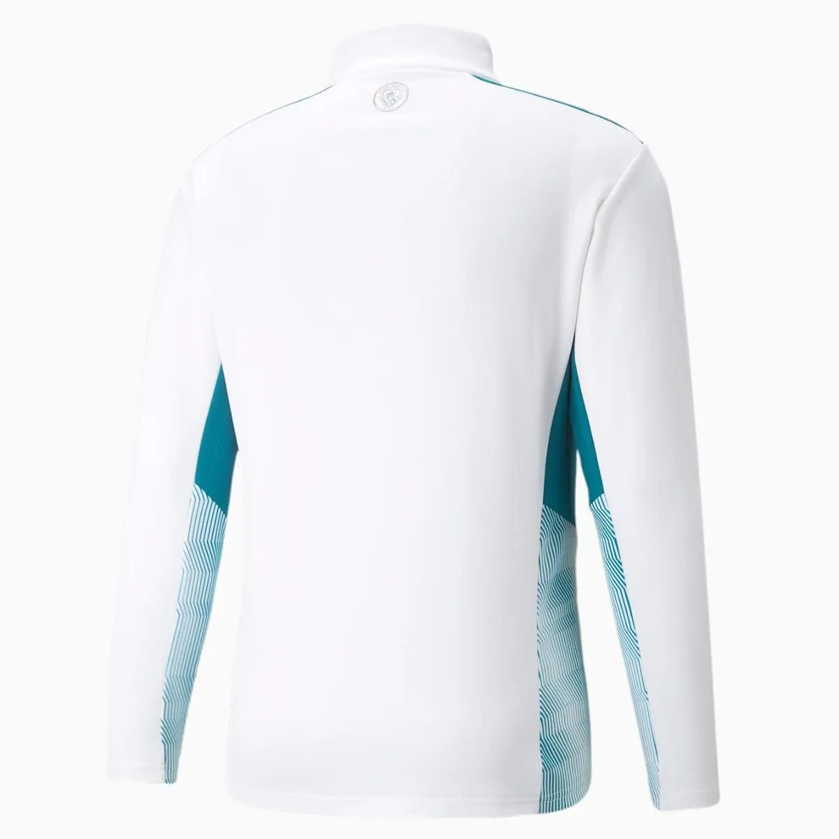 Puma Manchester City 2021-22 Quarter Training Zip Top - White-Ocean