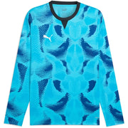 Puma Team Target Youth Goalkeeper Long-Sleeve Jersey Bright Aqua - Puma White (Front)