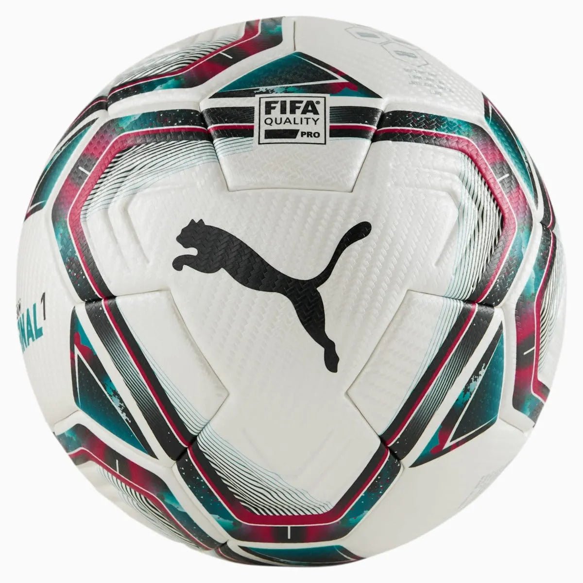 Puma Teamfinal 21.1 Fifa Quality Pro Ball -White-Rose-Red (Front)