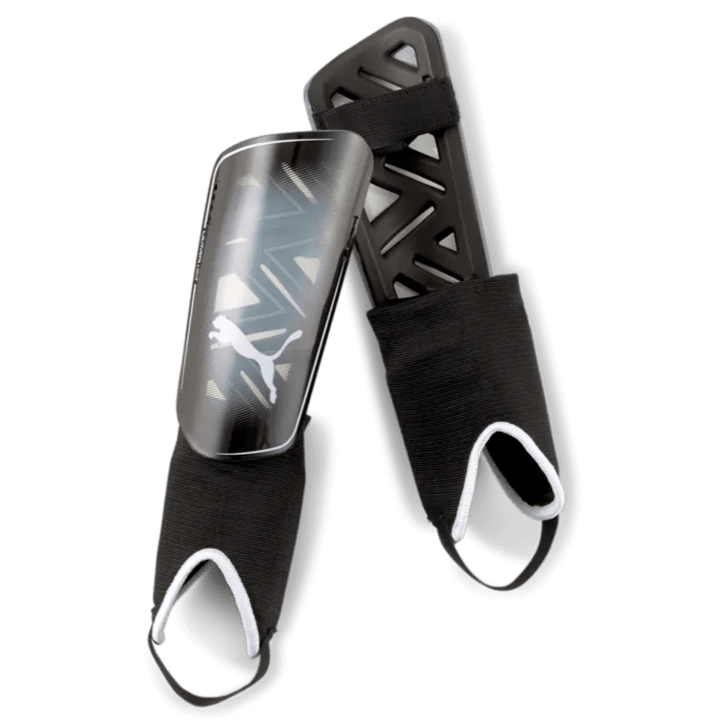 Puma Ultra Light Ankle Shin Guards - Black-White (Set)