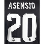 Real Madrid 2017/18 Away Asensio #20 Jersey Name Set