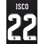 Real Madrid 2017/18 Away Isco #22 Jersey Name Set