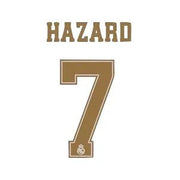 Real Madrid 2019/20 Home/Away Hazard #7 Jersey Name Set