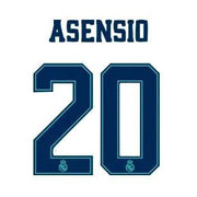 Real Madrid 2019/20 Third Asensio #20 Jersey Name Set