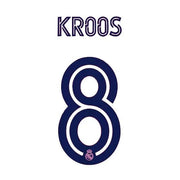 Real Madrid 2020/21 Away Kroos #8 Jersey Name Set