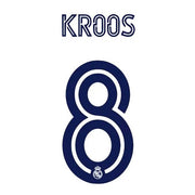 Real Madrid 2020/21 Home Kroos #8 Jersey Name Set