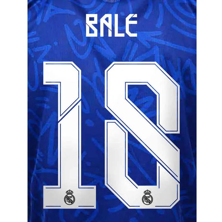 Real Madrid 2021/22 Away/Third Bale #18 Jersey Name Set