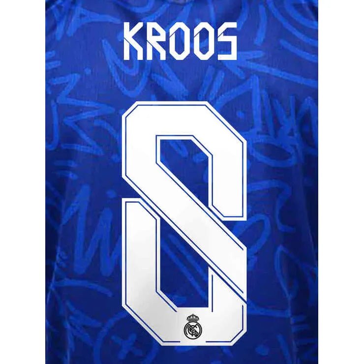 Real Madrid 2021/22 Away/Third Kroos #8 Jersey Name Set