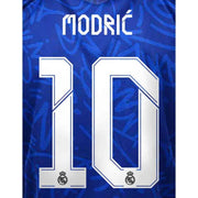 Real Madrid 2021/22 Away/Third Modric #10 Jersey Name Set