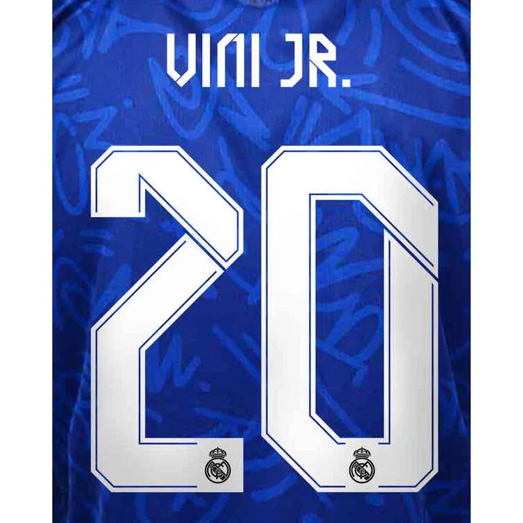 Real Madrid 2021/22 Away/Third Vini JR #20 Jersey Name Set