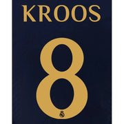Real Madrid 2023-Away Kroos #8 Jersey Name Set