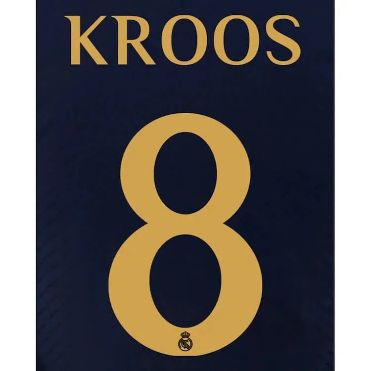 Real Madrid 2023-Away Kroos #8 Jersey Name Set