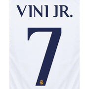 Real Madrid 2023/24 Home Vini Jr #7 Jersey Name Set
