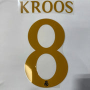 Real Madrid 2024/25 Away KROOS #8 Youth Official Name Set