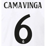 Real Madrid 2024_25 Home Camavinga #6 Jersey Name Set (Back)