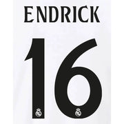 Real Madrid 2024/25 Home ENDRICK #9 Youth Official Name Set