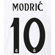 Real Madrid 2024/25 Home Modric #10 Jersey Name Set