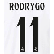 Real Madrid 2024_25 Home Rodrygo #11 Jersey Name Set (Back)