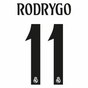 Real Madrid 2024/25 Home RODRYGO #11 Youth Official Name Set