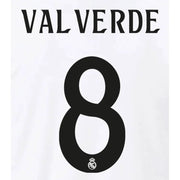 Real Madrid 2024/25 Home Valverde #8 Jersey Name Set