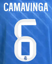 Real Madrid 2025/26 Third CAMAVINGA #6 Official Name Set (CL Version)
