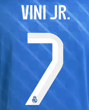 Real Madrid 2025/26 Third VINI JR #7 Official Name Set (CL Version)