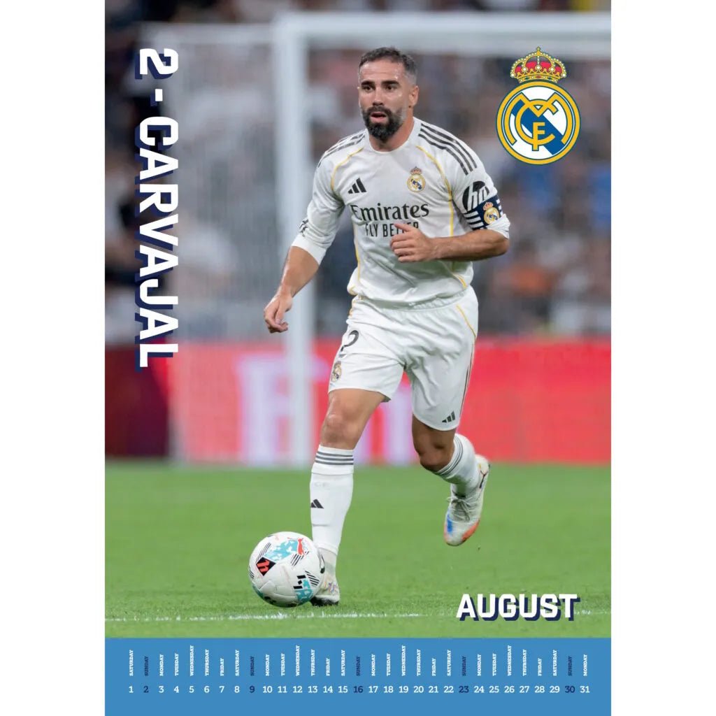 Real Madrid 2026 Official Calendar (Month)