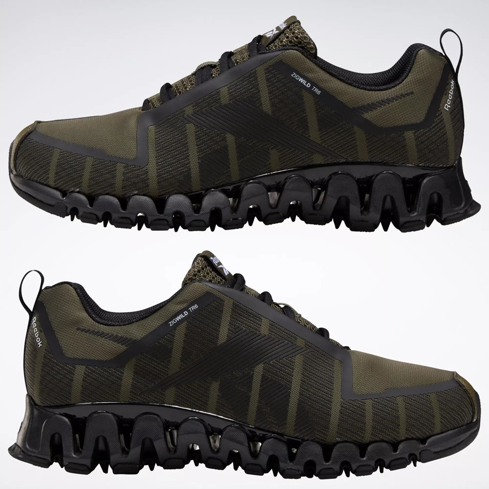 Reebok ZigWild TR 6 Shoes - Army Green-Black 11