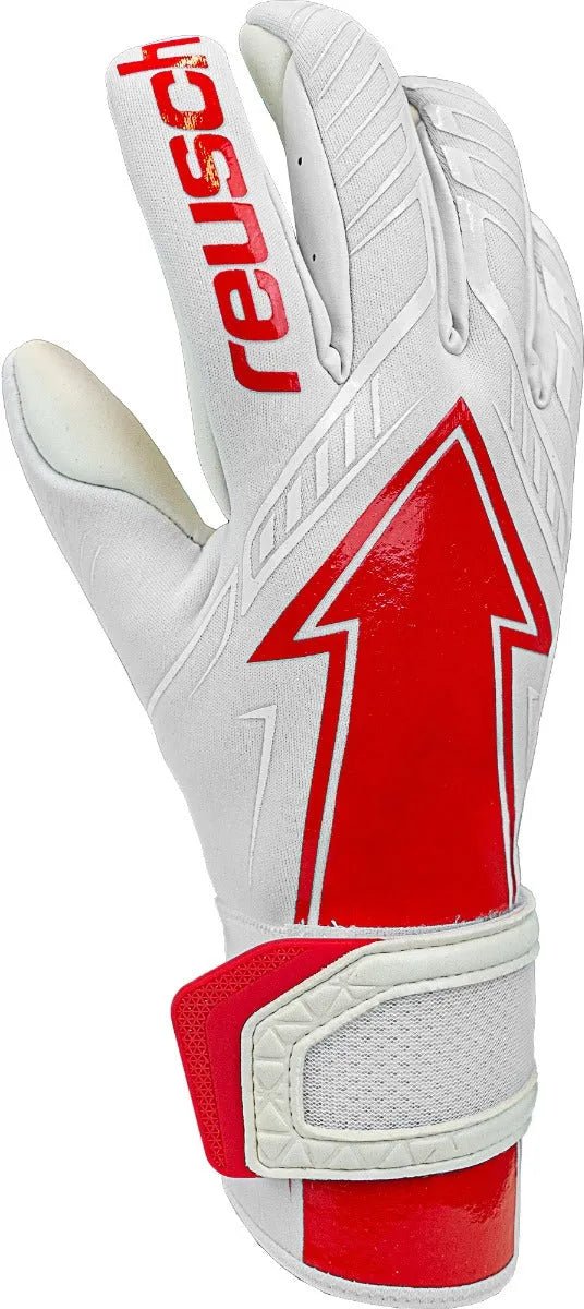 Reusch Arrow Gold X Goalkeeper Gloves - White-Red (Single - Inner)