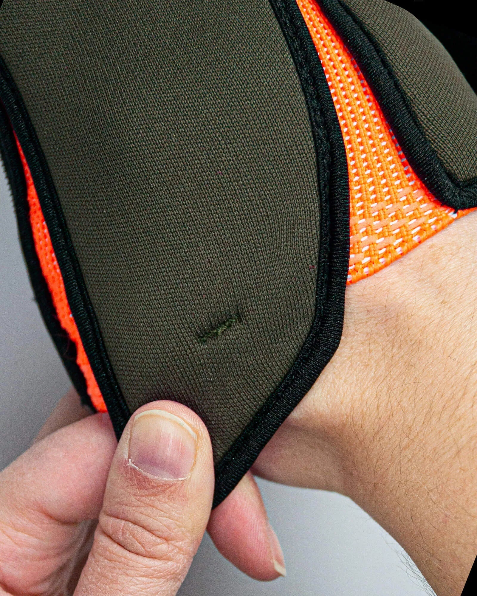 Reusch Attrakt Duo Evolution AdaptiveFlex Goalkeeper Gloves - Desert Green-Shocking Orange (Detail 1)