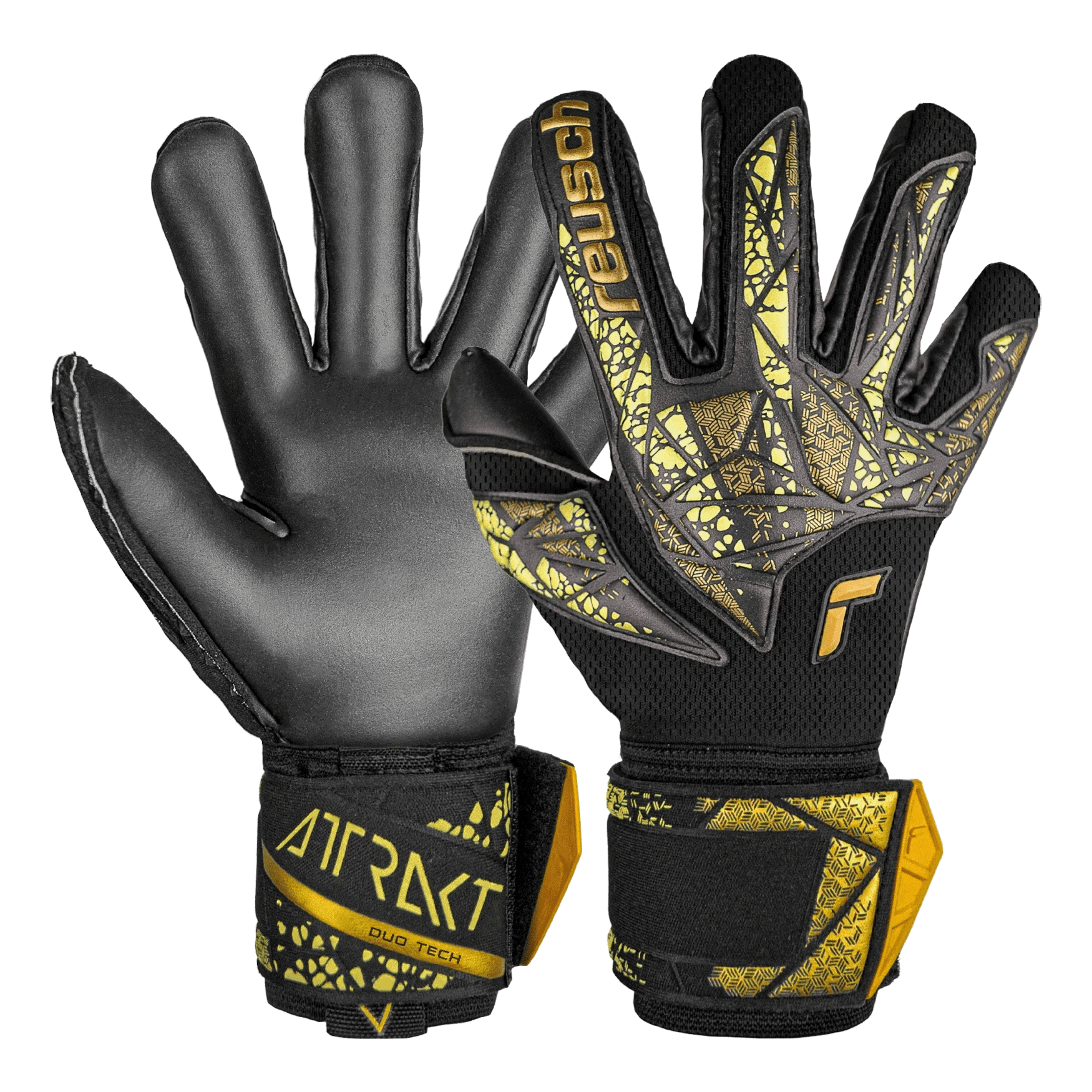 Reusch Attrakt Duo Finger Support Goalkeeper Gloves (Pair)