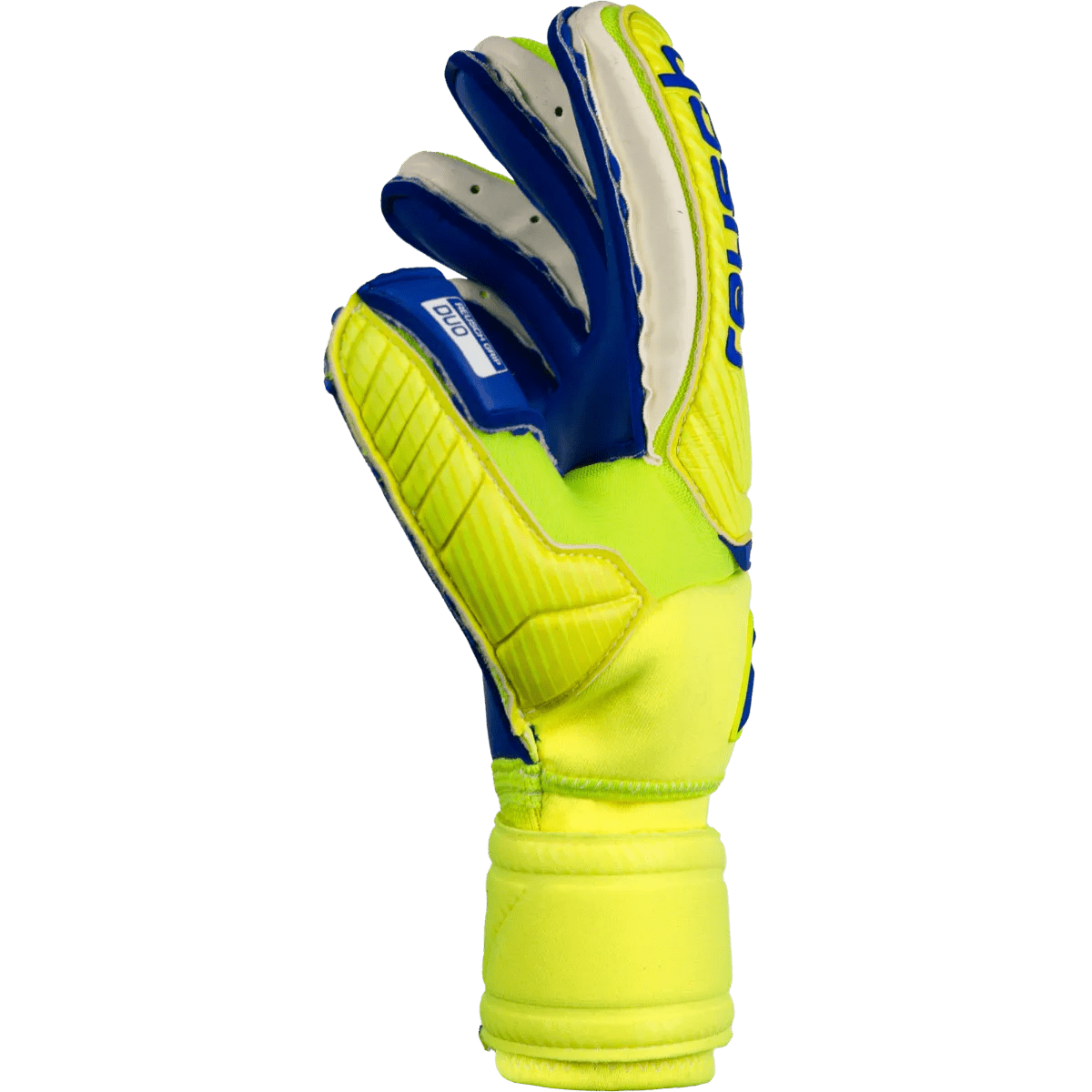 Reusch Attrakt Duo Ortho-Tec Goalkeeper Gloves - Volt-Blue (Single - Side)