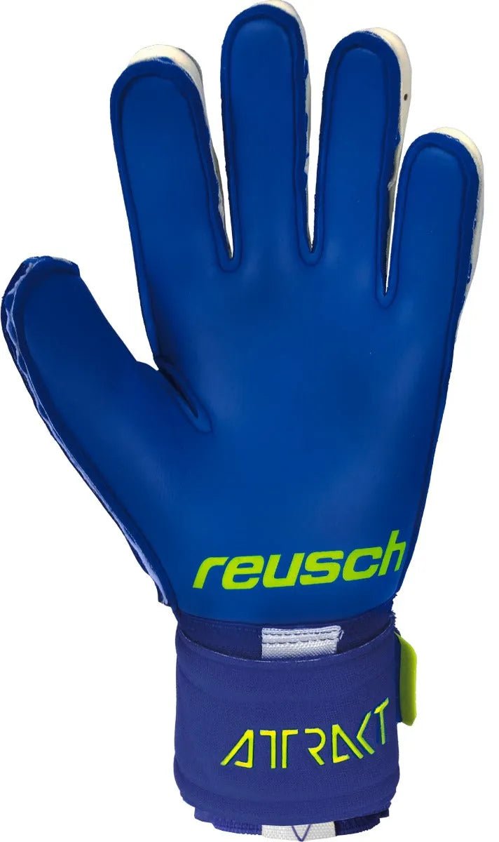 Reusch Attrakt Duo Ortho-Tech Goalkeeper Gloves - Blue-Volt (Single - Inner)