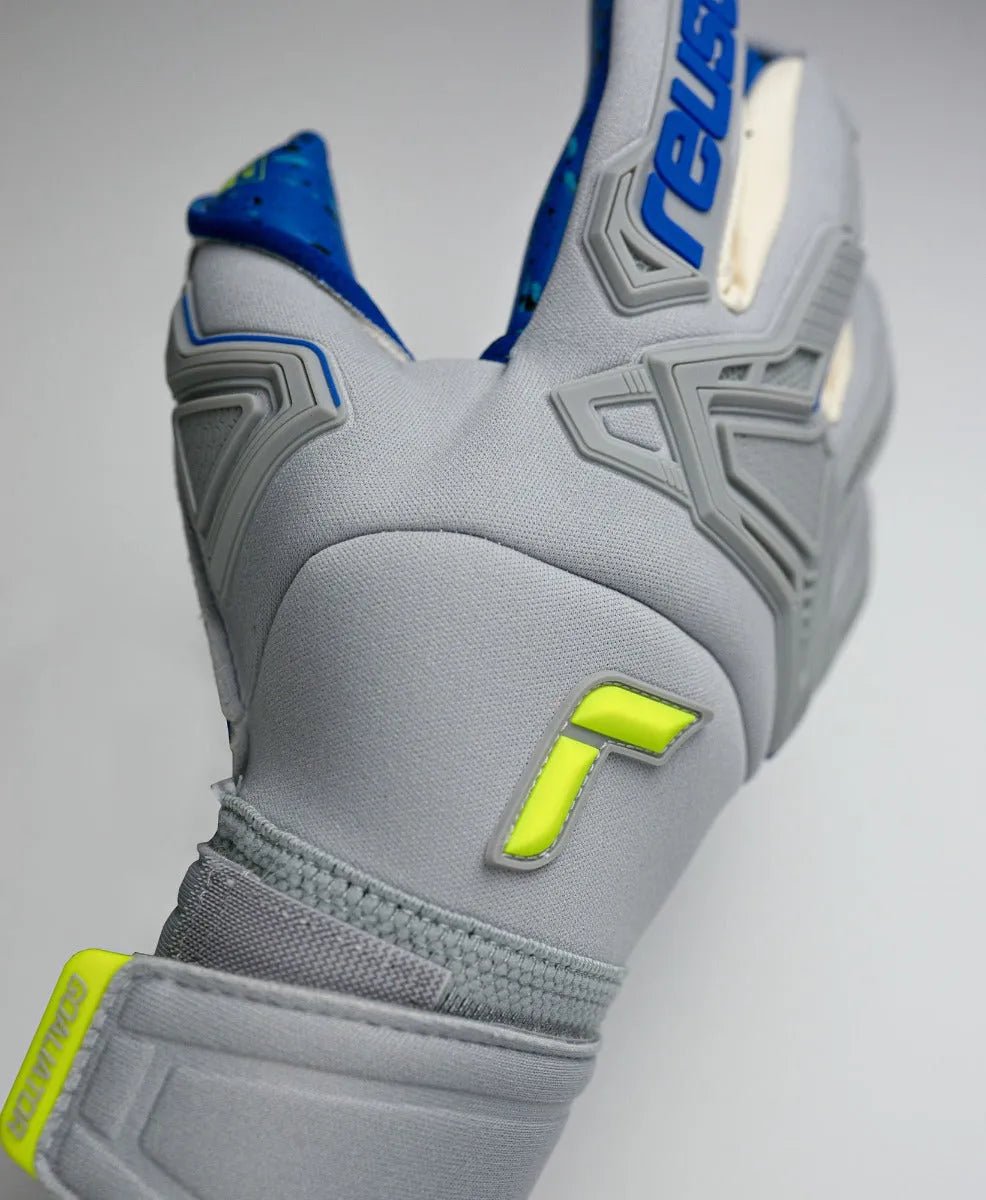Reusch Attrakt Freegel Fusion Goaliator - Grey-Yellow-Blue (Detail 3)