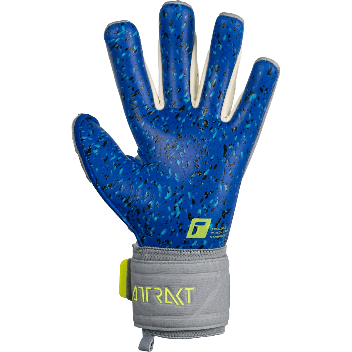 Reusch Attrakt Freegel Fusion Goaliator - Grey-Yellow-Blue (Single - Inner)