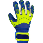 Reusch Attrakt Freegel G3 Fusion Ortho Tech LTD Goalkeeper Gloves - Royal-Volt (Single - Outer)