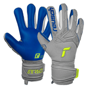 Reusch Attrakt Freegel Silver Finger Support - Grey-Yellow-Blue (Pair)