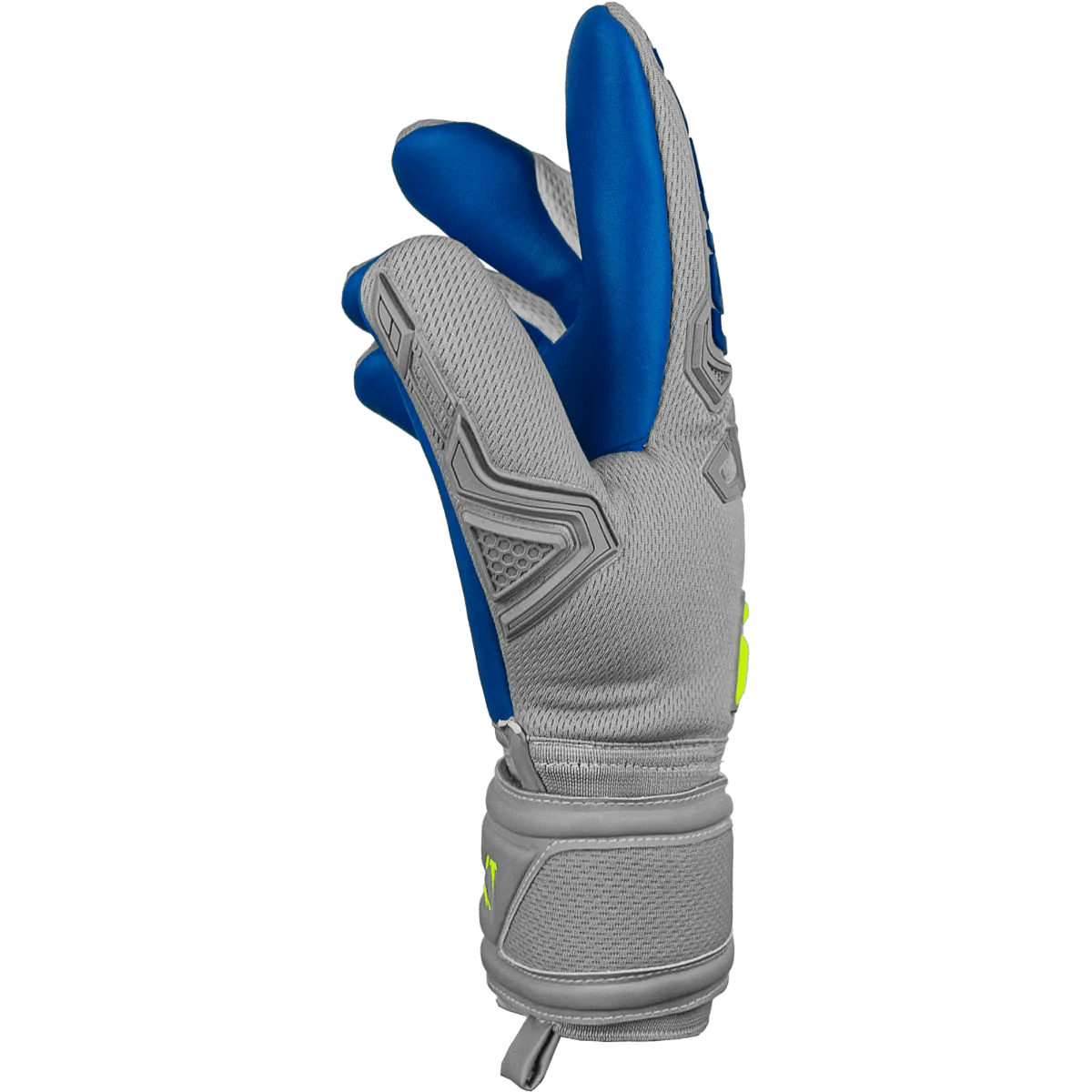 Reusch Attrakt Freegel Silver Finger Support - Grey-Yellow-Blue (Single - Side)